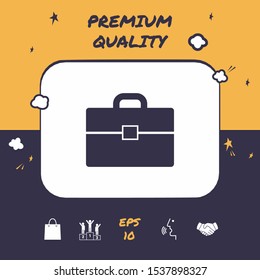 Portfolio icon symbol. Graphic elements for your design