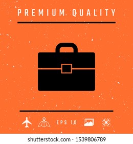 Portfolio icon symbol. Graphic elements for your design
