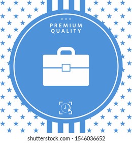 Portfolio icon symbol. Graphic elements for your design