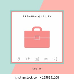 Portfolio icon symbol. Graphic elements for your design