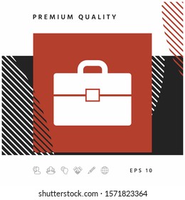 Portfolio icon symbol. Graphic elements for your design