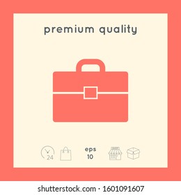Portfolio icon symbol. Graphic elements for your design