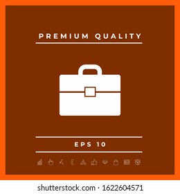 Portfolio icon symbol. Graphic elements for your design
