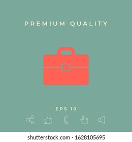 Portfolio icon symbol. Graphic elements for your design