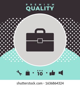 Portfolio icon symbol. Graphic elements for your design