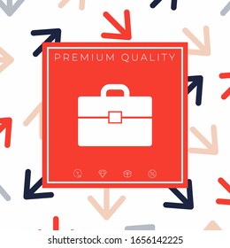 Portfolio icon symbol. Graphic elements for your design