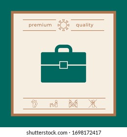 Portfolio icon symbol. Graphic elements for your design