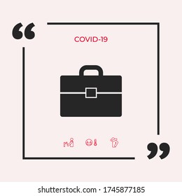 Portfolio icon symbol. Graphic elements for your design
