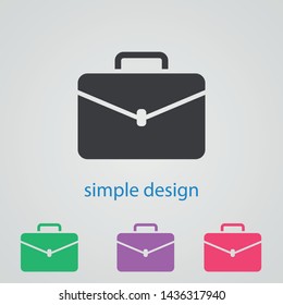 Portfolio icon, symbol icon vector, briefcase, bag, baggage icon. An illustration of work . Briefcase symbol illustration.Vector graphics