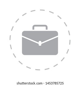 Portfolio icon, symbol icon vector, briefcase, bag, baggage icon. An illustration of work . Briefcase symbol illustration.Vector graphics
