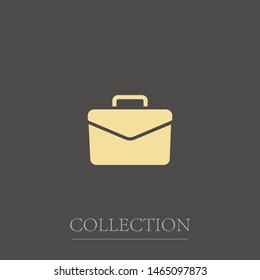 Portfolio icon, vector, briefcase, bag, baggage icon. An illustration of work . Briefcase symbol illustration.