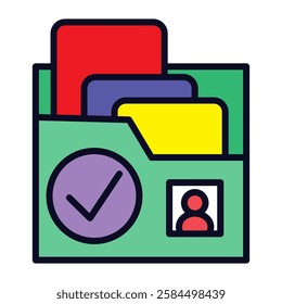 portfolio icon vector design templates