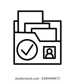 portfolio icon vector design templates