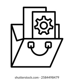 portfolio icon vector design templates