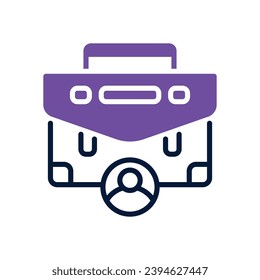 icono de portafolios. icono de doble tono vectorial para tu sitio web, móvil, presentación y diseño de logotipo.