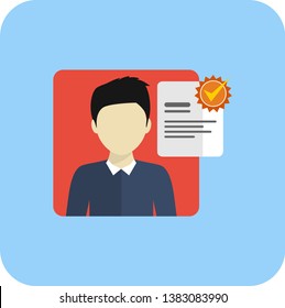 Portfolio Icon Vector Flat Design