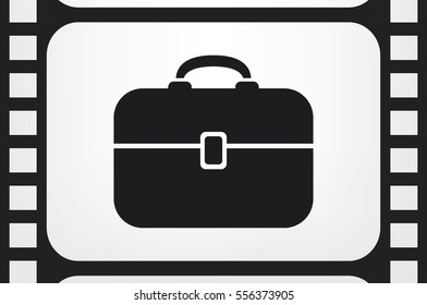 Portfolio icon vector illustration eps10. Isolated badge for website or app - stock infographics