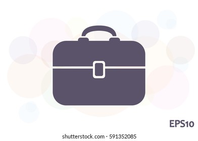 Portfolio icon vector illustration eps10. Isolated badge for website or app - stock infographics