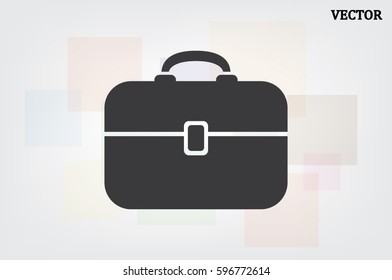 Portfolio icon vector illustration eps10. Isolated badge for website or app - stock infographics