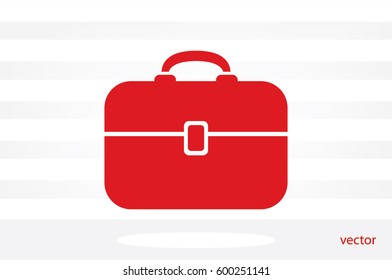 Portfolio icon vector illustration eps10. Isolated badge for website or app - stock infographics