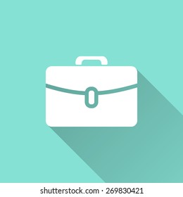 Portfolio icon, vector illustration, flat design.