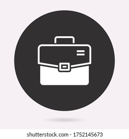 Icono de portafolio. Ilustración vectorial aislada. Pictograma simple para diseño gráfico y web.