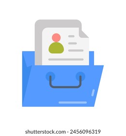Portfolio icon in vector. Logotype
