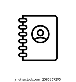 portfolio iconVector illustration in black