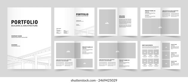 Portfolio Layout Architecture Portfolio Interior Brochure Design
