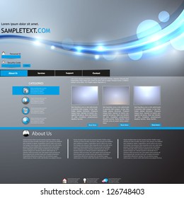 portfolio layout or website design template