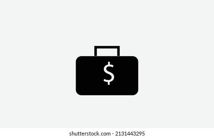 Portfolio line art vector icon 
