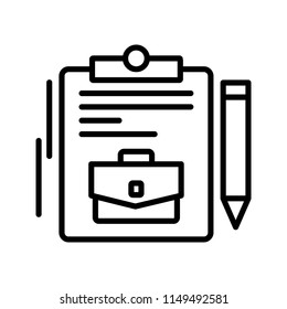 Portfolio Line Icon