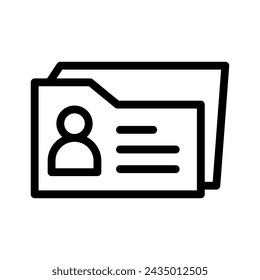 gráfico vectorial de ilustración de icono de línea de cartera. Ilustración de elemento simple gráfico vectorial, adecuado para aplicaciones, sitios web y presentaciones aisladas sobre fondo blanco