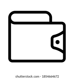 Cartera, símbolo de estilo lineal para concepto móvil y diseño web. Símbolo, ilustración del logotipo. Gráficos de vectores perfectos para píxeles