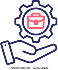 Portfolio Management Icon Color Vector Illustration