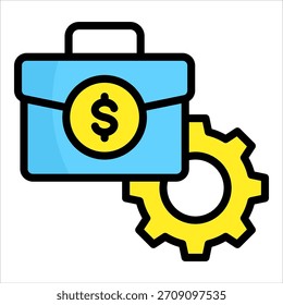 Elemento De Ícone De Gerenciamento De Portfólio Para Design