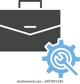 Imagen vectorial de icono de administración de cartera. Adecuado para aplicaciones web móviles y medios de impresión.