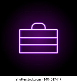 portfolio neon icon. Elements of photography set. Simple icon for websites, web design, mobile app, info graphics