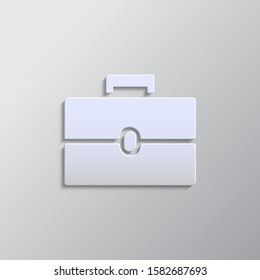 portfolio paper style, icon- Paper style vector icon.
