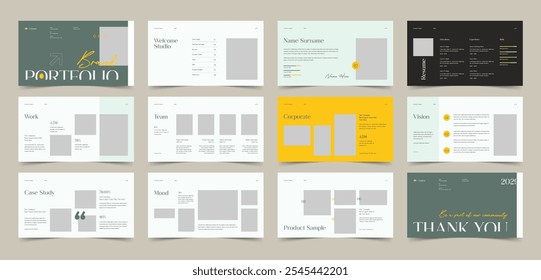 Portfolio Presentation template, Used for modern Presentations, company profiles, annual reports, pitch decks, proposals, portfolios, business and marketing