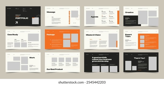 Portfolio Presentation template, Used for modern Presentations, company profiles, annual reports, pitch decks, proposals, portfolios, business and marketing