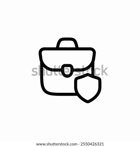 portfolio protection icon sign vector