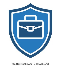 Portfolio Protector icon line vector illustration