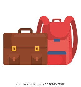 portfolio and school bag