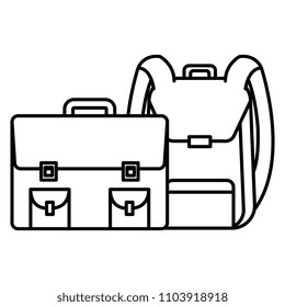 portfolio and school bag