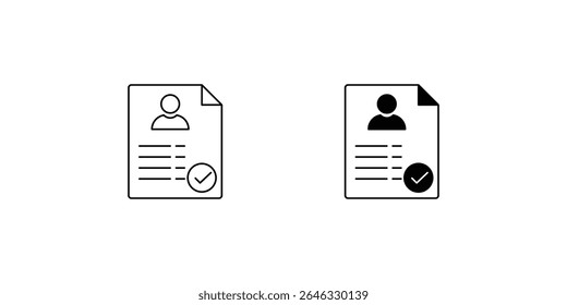 portfolio set icon with white background vector stock illustration