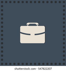 Portfolio sign, vector icon
