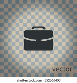 Portfolio sign, vector icon