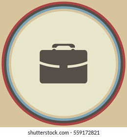 Portfolio sign, vector icon