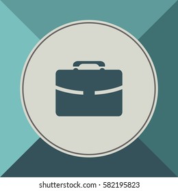 Portfolio sign, vector icon